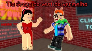 Roblox Minha Mae E Eu Fugimos Da Garota Do Vestido Vermelho Survive The Red Dress Girl - tia graca virou o velhote no murder roblox murder mystery 2