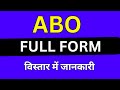 ABO full form in Medical