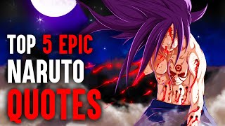 Anime Quotes/Phylosophy with voice || Top Epic Naruto Quotes / Speech - Naruto Quotes English Dub