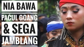 Nia bawa pacul goang \u0026 sega jamblang//ebeg bukit gong kencana mas