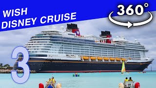 360° 8K VR video: Disney Wish Cruise 3 - Room/Cabin, Vibe Club \u0026 Hero Zone - December 2022