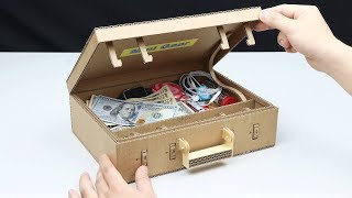 How to Make Briefcase with Password from Cardboard