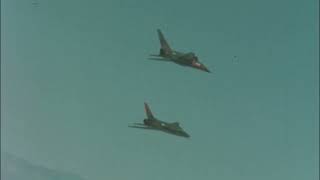 1950's footage of the F-107A prototype test flight