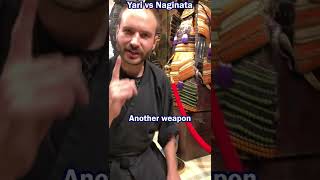 Yari vs Naginata, Samurai Spears vs Samurai Polearm #shorts