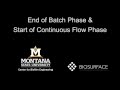 Chapter 17 End of batch phase and start of continuous flow phase