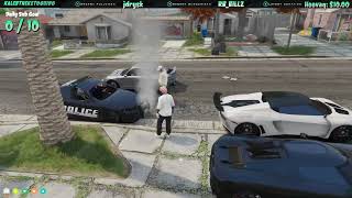 Officer Trygg tries to pull over Manor Martin on his block after chasing him. | GTA NoPixel 4.0