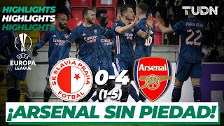 Highlights | Slavia Praga 0-4 Arsenal | Europa League 2021 - Cuartos Vuelta | TUDN
