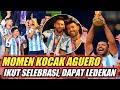 MOMEN KOCAK..!!! Aguero Diledek Usai Ikut Selebrasi Bersama Timnas Argentina Juara Piala Dunia 2022