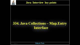 334. Java Collections - Map.Entry Interface