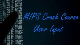 MIPS Crash Course: User Input