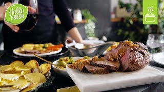 Rinderbraten mit Balsamico-Soße | Braten Rezept | HelloFresh