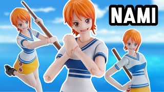 QUICK REVIEW: SH Figuarts One Piece Nami Romance Dawn Action Figure Review Tamashii Nations Bandai