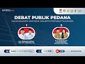 LIVE - Debat Publik Calon Wali Kota dan Wakil Wali Kota Pontianak 2024