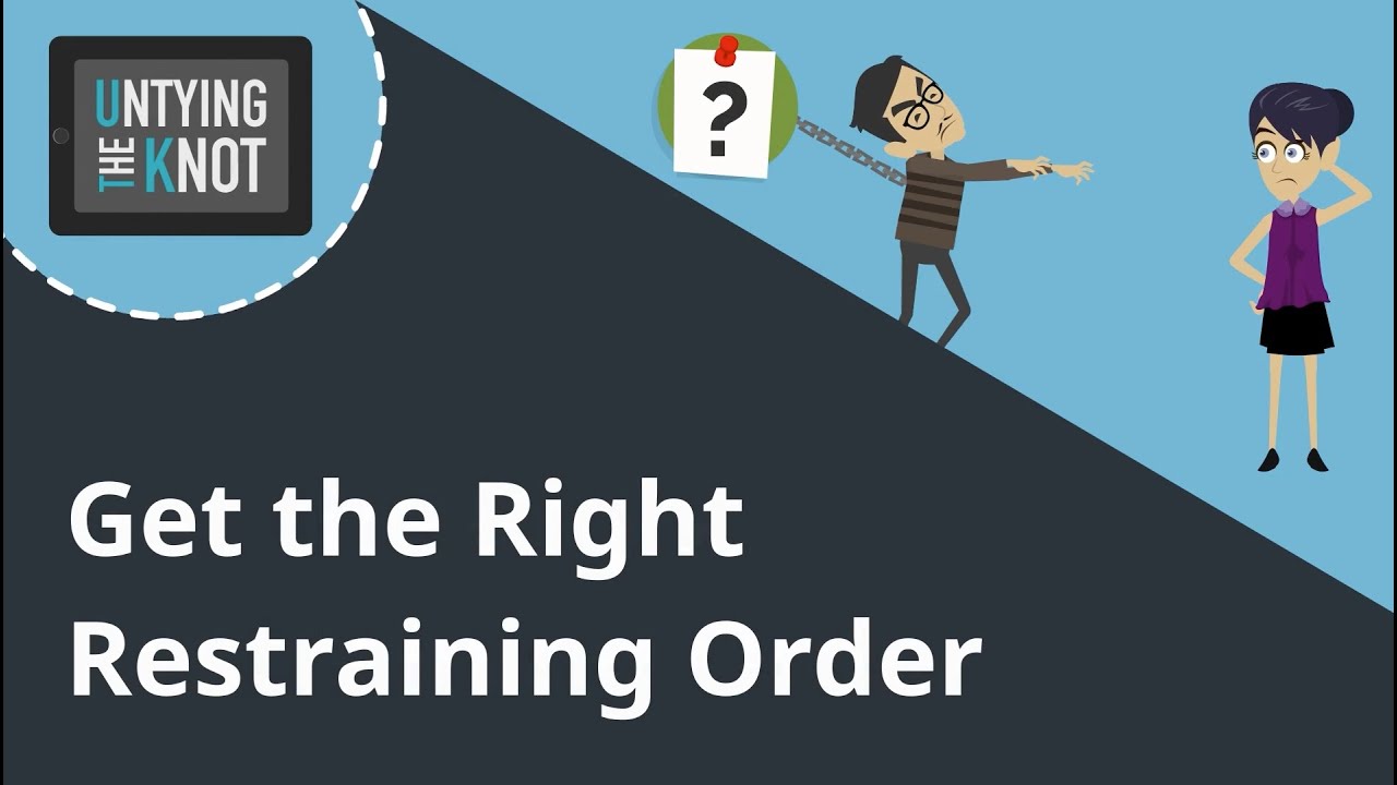 Get The Right Restraining Order Youtube