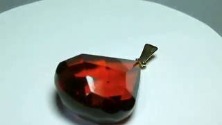 Cherry Amber Pendant 14kt  Video