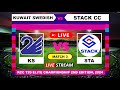 Live - Kuwait Swedish vs Stack CC Live Cricket Score & Commentary