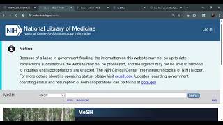 How PubMed Works: Medical Subject Headings (MeSH) November 12, 2025.