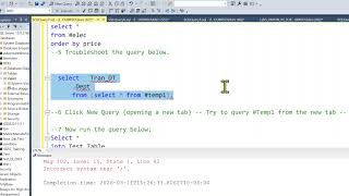 Database Development and Design Week 7 SQL - Lab 6 Walkthrough