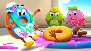 Donut Learns Dancing | Dance for Kids | Learn Colors for Kids | Yummy Food | Kids Cartoon | BabyBus