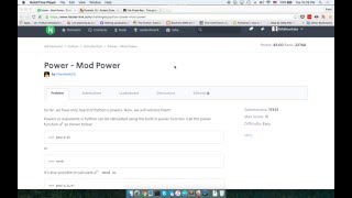 004 Python at hackerrank Power Mod Power