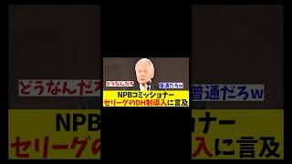 NPB榊原コミッショナー　セ・リーグのDH制導入可能性にお気持ち表明！！！【野球情報】【2ch 5ch】【なんJ なんG反応】【野球スレ】