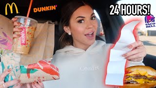 Letting The Person in FRONT of Me DECIDE What I Eat for 24 HOURS!