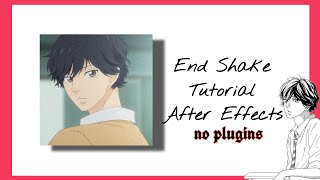 End Shake Tutorial - After Effects (No Plugins)