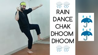 🌧️🌧️RAIN DANCE | EASY DANCE STEPS | CHAK DHOOM DHOOM | RAHUL SHETTY | RISING DANCE CLASSES 💃👯🕺