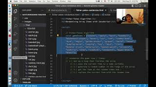Fisher-Yates Shuffle Algorithm in JavaScript