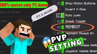 minecraft secret setting only 1% people know about new touch controls