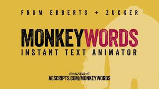 MonkeyWords for After Effects