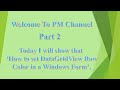 How to set Datagridview Row Color in a Windows Form