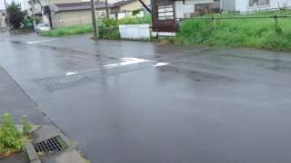 ウェザーリポート動画0728@函館 ① 13:28頃 パラパラ雨からザー雨に