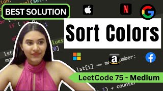 Sort Colors - LeetCode 75 - Python [O(n) time and O(1) Space!]