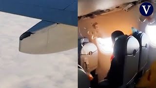 Un pasajero graba los instantes previos al avión siniestrado en Kazajistán