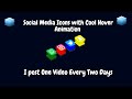 Social Media icons with Cool Hover Animation using only HTML & CSS