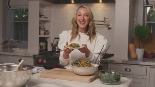 Healthy Recipes | Farro Salad with Maple Roasted Squash and Hearty Greens by Erin Stewart