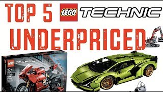 Top 5 Most UNDERPRICED LEGO Technic Sets!