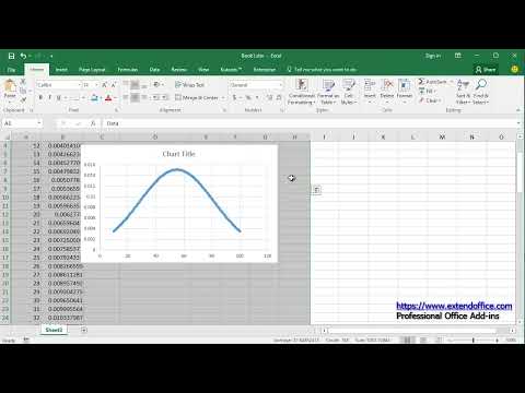 How to create a bell curve chart template in Excel