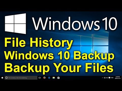 ️ Windows 10 – Turn on File History and Edit File History Settings – Windows 10 Backup