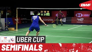 BWF Uber Cup Finals 2022 | Japan vs. Korea | Semifinals