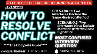 Java Interface Conflict: Abstract vs Default Methods Explained with Real Examples @conquerthefear