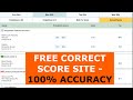 Top 3 Free Correct Score Predictions Site