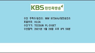 KBS 한민족방송 오후9시 시보 + KBS 9시 뉴스 오프닝