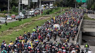 Así fueron las protestas de motociclistas hoy en Bogotá