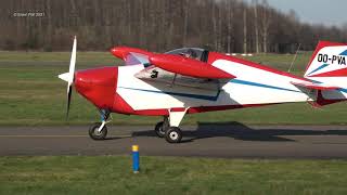 Slingsby T.66 Tipsy Nipper Mk.III OO-PVA Teuge Airport 31 Jan 2021