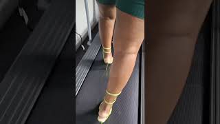 let me TRAMPLE you on my treadmill #asmr #feet #shorts #crushing #trampled #heels #goddess #kicking