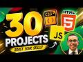 HTML CSS JS projects (Beginner): 30 projects using HTML CSS and JavaScript