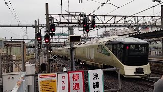 【TRAIN SUITE四季島で行く一泊二日長野コース(復路)】E001形が前後からミュージックホンを鳴らして大宮駅10番線を通過するシーン※ありがとうコールあり