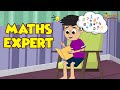 Maths Expert | Favourite Subject | Animated Stories | English Cartoon | English Stories